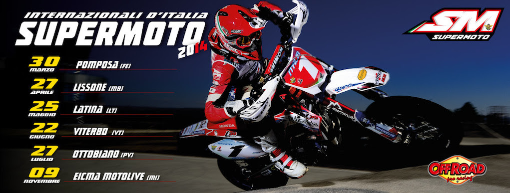 la locandina degli Internazionali d'Italia Supermoto 2014