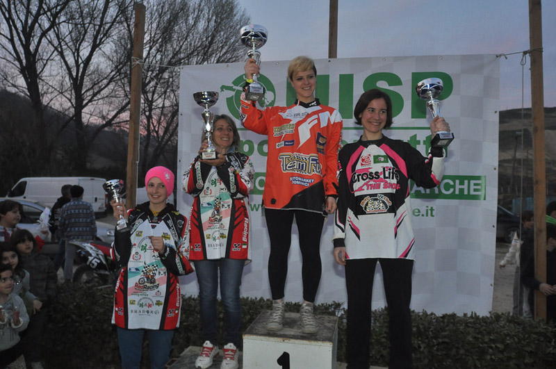 il podio femminile a Grottazzolina, in vetta Alessia Sebastiani