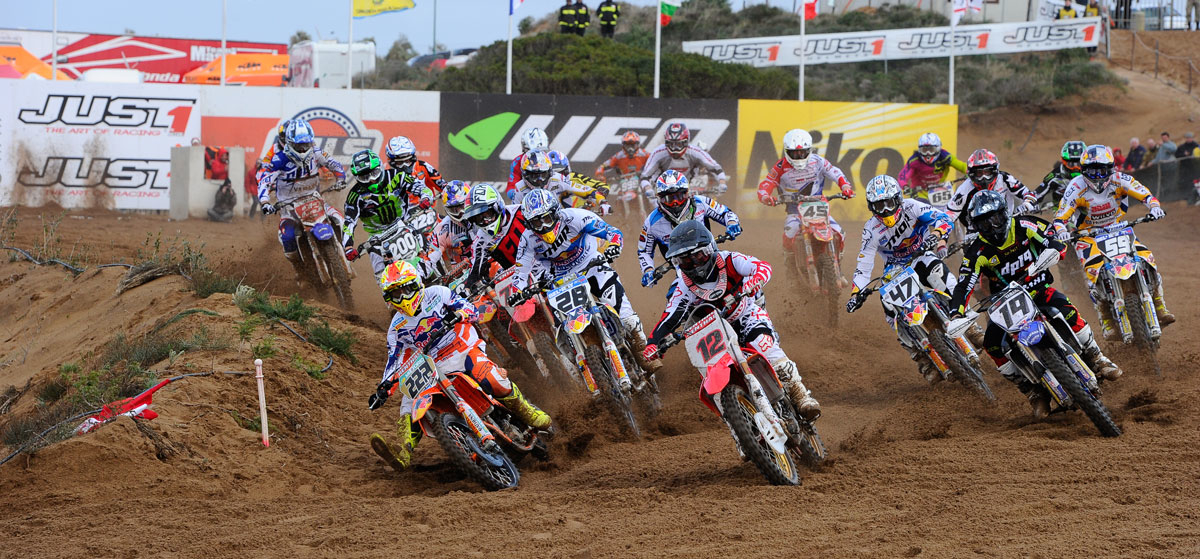 start della MX1 a Riola Sardo, prima gara 2014