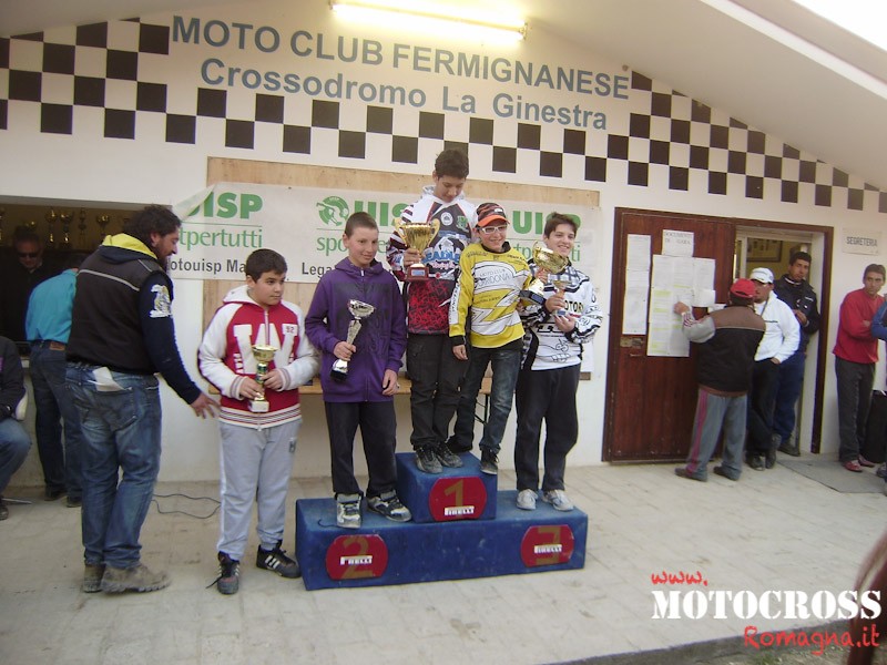 Podio minicross  Fermignano 18 marzo 2012